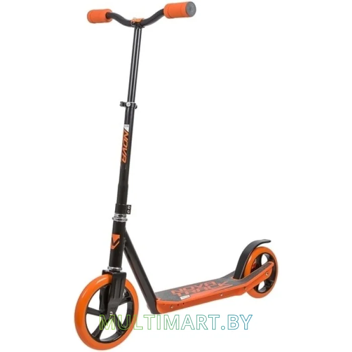 Самокат Novatrack Polis PlasticNF 230PNF.POLIS.OR20 (черный/оранжевый, 2020)